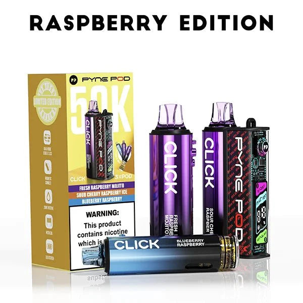 Box of 5 Pyne Pod Click 50K Prefilled Vape Kit – Only