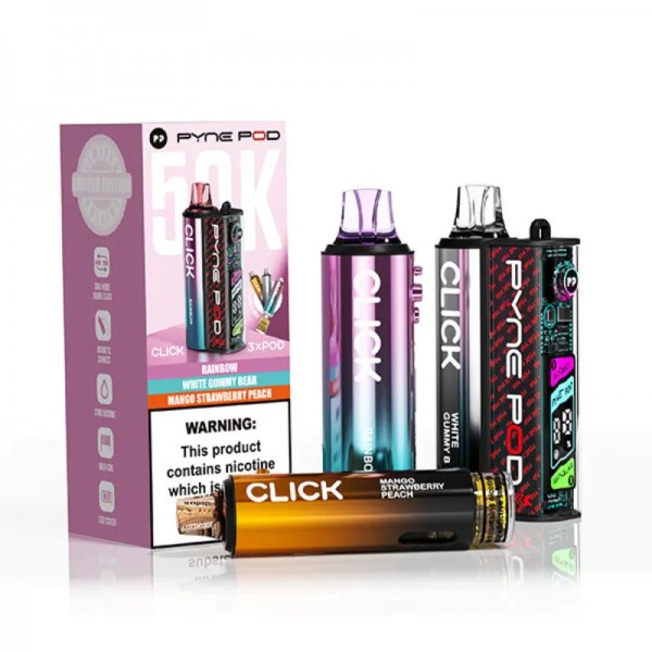 Box of 5 Pyne Pod Click 50K Prefilled Vape Kit – Only