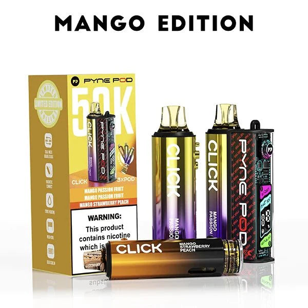 Box of 5 Pyne Pod Click 50K Prefilled Vape Kit – Only