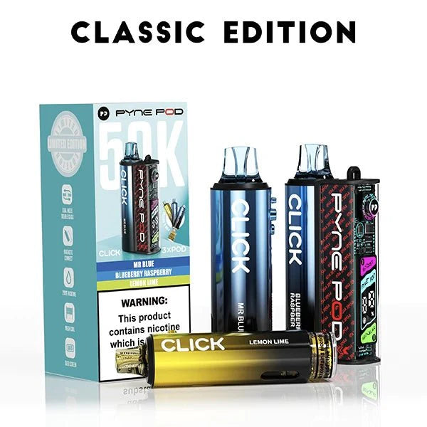 Box of 5 Pyne Pod Click 50K Prefilled Vape Kit – Only