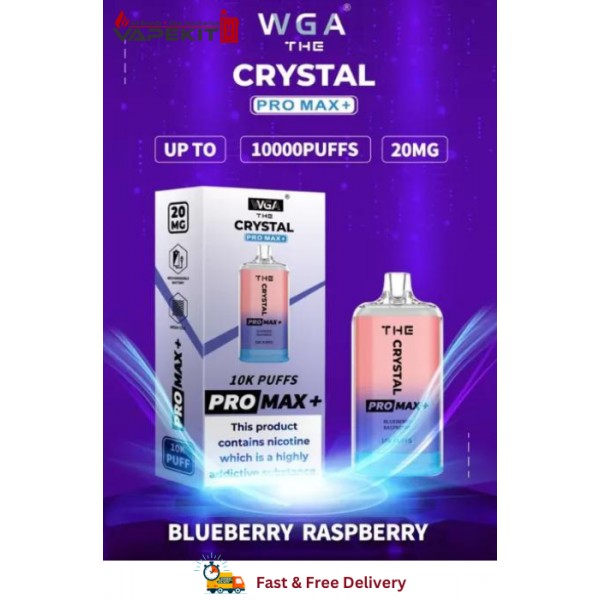 Blueberry Raspberry Crystal Pro Max 10k Prefilled Vape (Pack of 10)