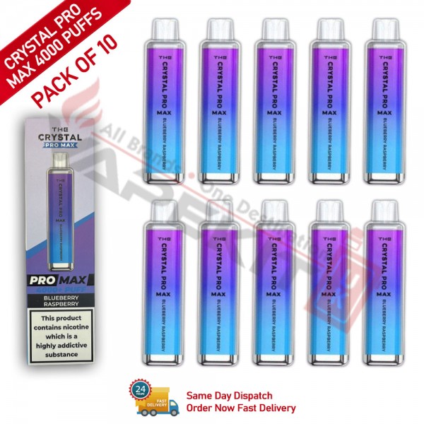 Blueberry Raspberry 4000 Crystal Pro Max Vape