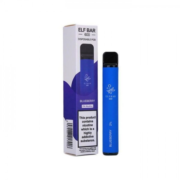 BLUEBERRY PREFILLED POD DEVICE ELF BAR 600 PUFFS