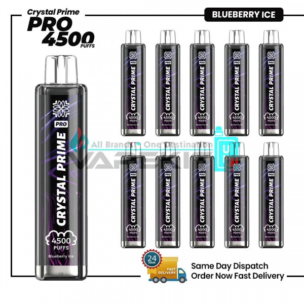 Blueberry Ice Crystal Prime Pro 4500 Prefilled Vape Pod Device