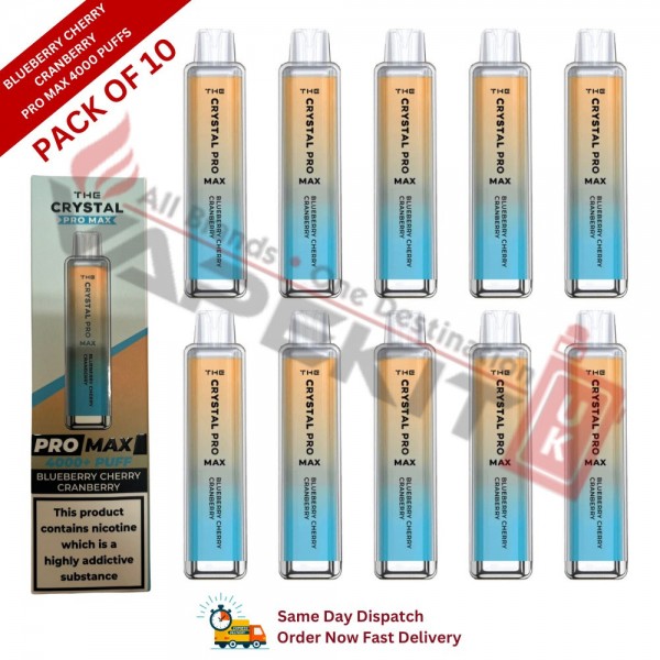 Blueberry Cherry Cranberry Crystal Pro Max 4000 Puffs