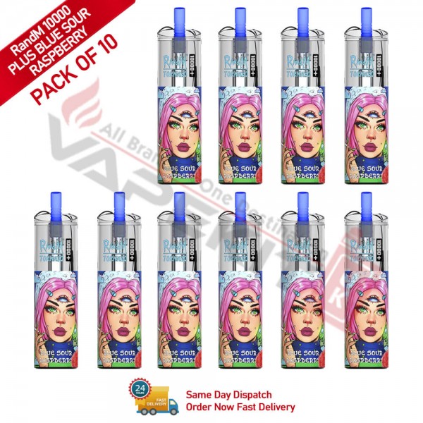 Blue Sour Raspberry Randm 10k Plus Prefilled Vape