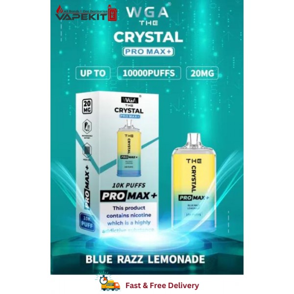 Blue Razz Lemonade Crystal Pro Max 10k Prefilled Vape