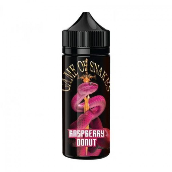 Raspberry Donut Shortfill E Liquid by Game Of Snakes 100ml