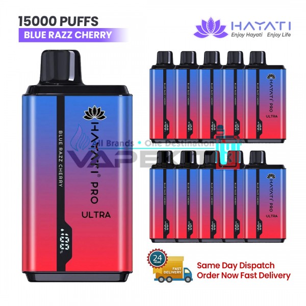 Blue Razz Cherry Hayati Pro Ultra 15000 Puffs Prefilled Vape