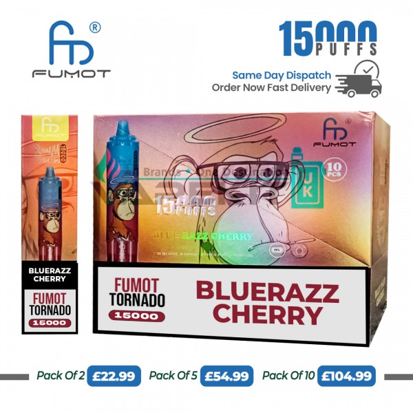 Blue Razz Cherry 15k Puffs RandM Prefilled Vape