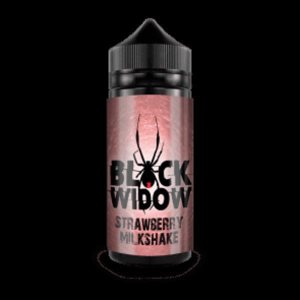 STRAWBERRY MILKSHAKE 100ML E LIQUID BLACK WIDOW