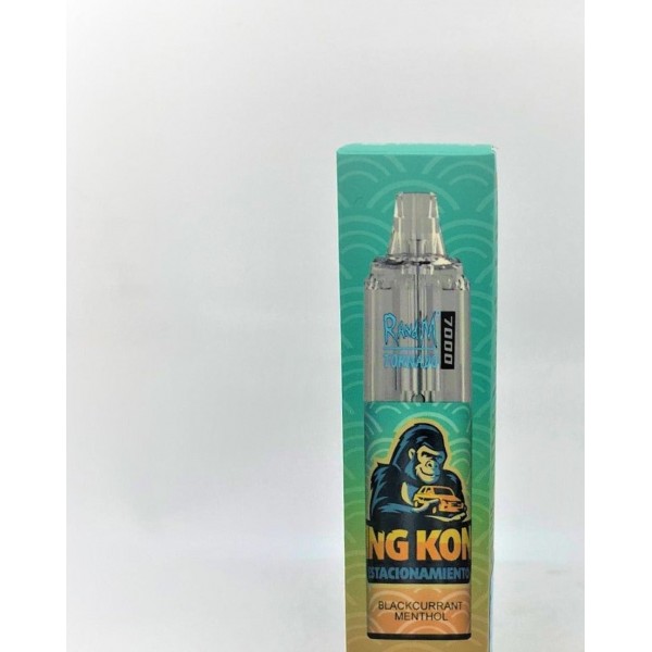 Blackcurrant Menthol 7000 Puffs RAndM Tornado Prefilled Vape (Pack of 1, 3 and 10)