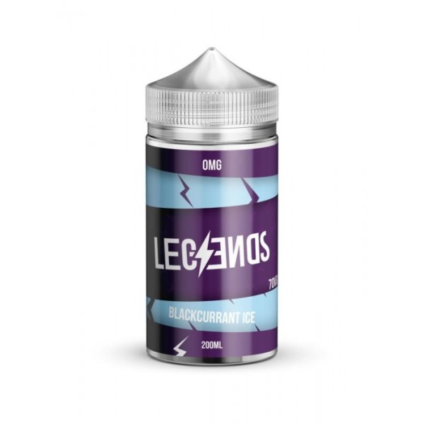 Blackcurrant Ice Vape Juice By Legends E-Liquid 0mg 200ml 70/30
