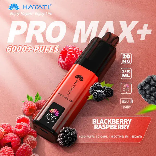 Blackberry Raspberry Hayati Pro Max Plus 6K Puffs