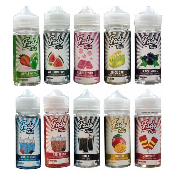 E Liquid Fads Custard Flavours Slush Medley Sour
