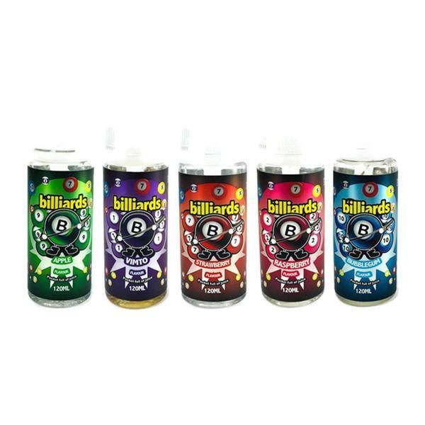Billiards Vape Range 0-mg 120ml Shortfill E-liquid