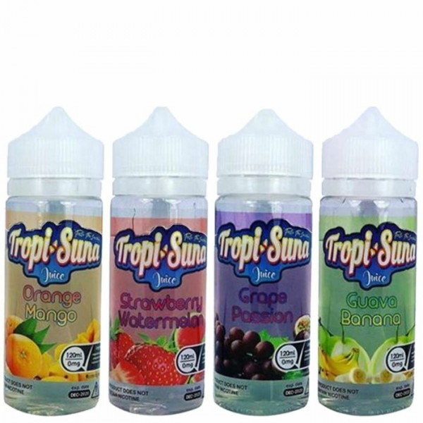 TROPI SUNA Premium 100ML 0MG E-Liquid Best Flavours Vaping Juice