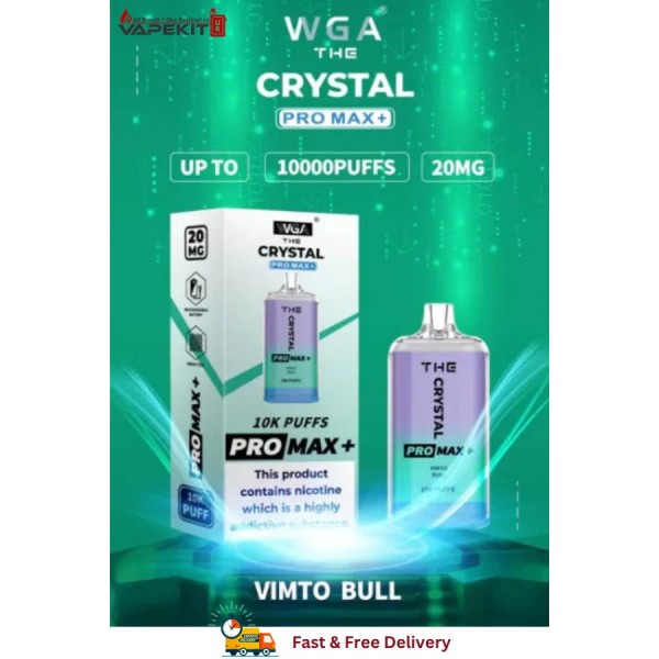 Vimto Bull Crystal Pro Max 10k Puffs Prefilled Vape Device 10 Pack