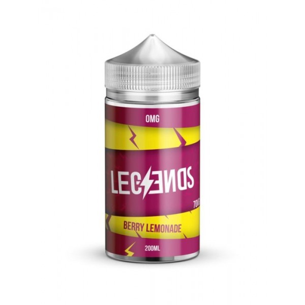 Berry Lemonade Vape Juice By Legends E-Liquid 0mg 200ml 70/30
