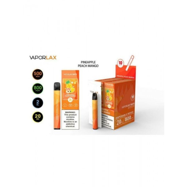 VAPORLAX MATE Prefilled Vape Pod  800 Puffs