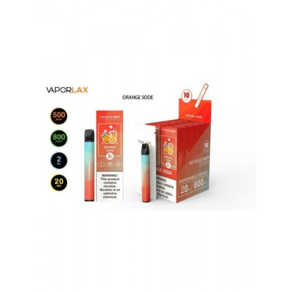 VAPORLAX MATE Prefilled Vape Pod  800 Puffs