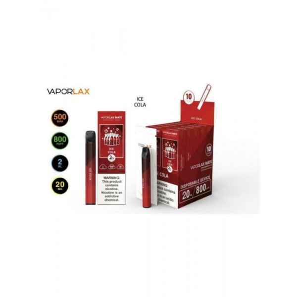 VAPORLAX MATE Prefilled Vape Pod  800 Puffs