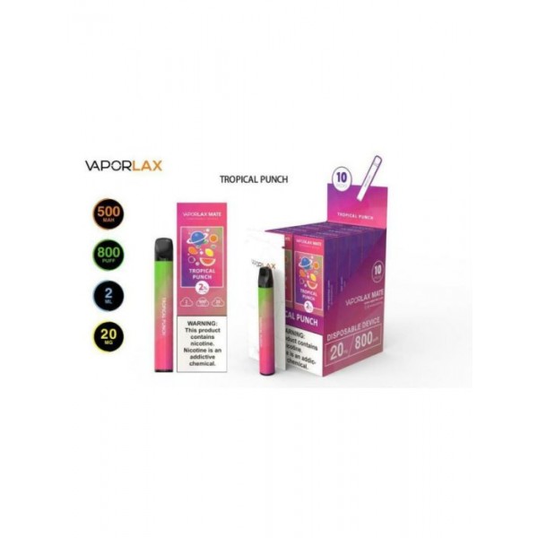 VAPORLAX MATE Prefilled Vape Pod  800 Puffs