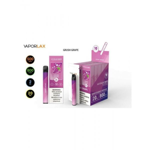 VAPORLAX MATE Prefilled Vape Pod  800 Puffs