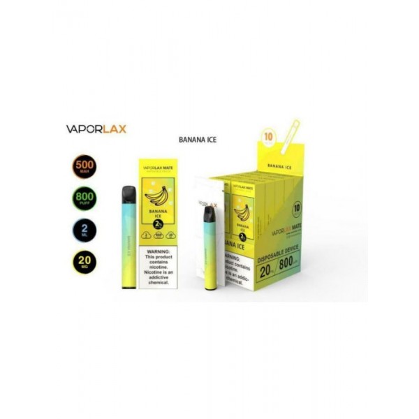 VAPORLAX MATE Prefilled Vape Pod  800 Puffs