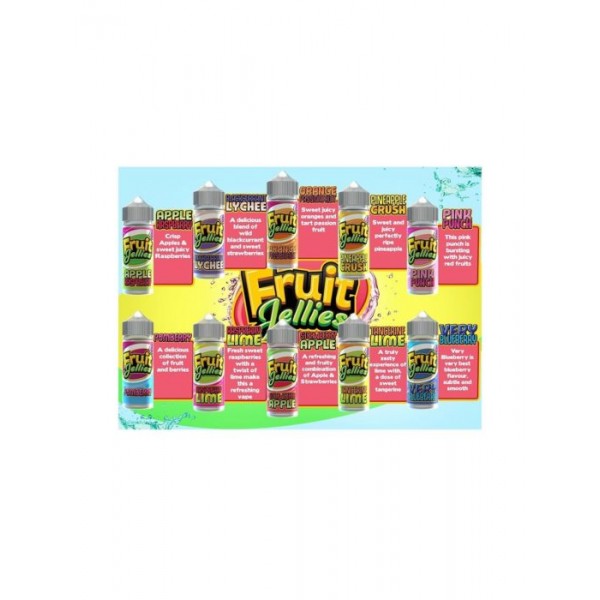E LIQUID 100ML FRUIT JELLIES VAPE JUICE 70/30 SHORT FILL 0MG SUBOHM UK MADE