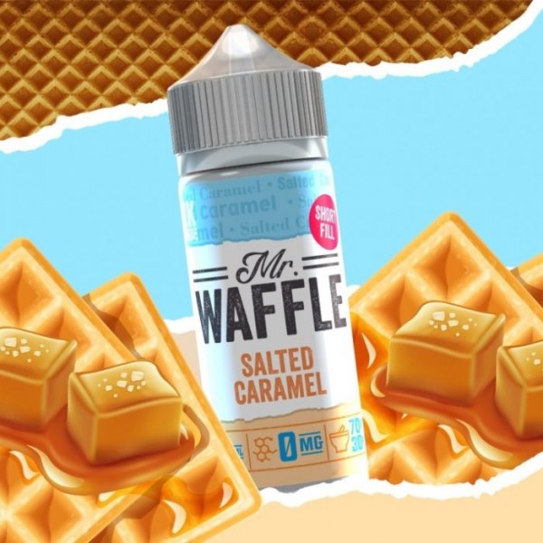 Mr Waffle 100ml E-Liquid Shortfill Bottle 70/30 VG/PG