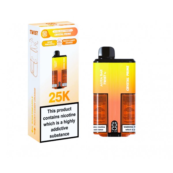 Aura Bar Twist 25k Puff Crystal Prime - 15 Flavours