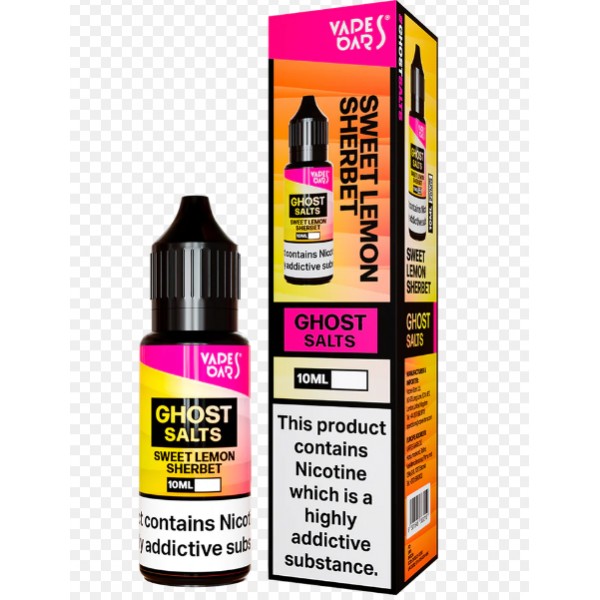 Vapes Bars Ghost Nic salts Sweet Lemon Sherbet 