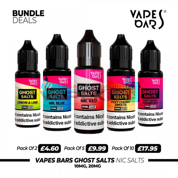 Vapes Bars Ghost Nic salts Vimbull Ice 