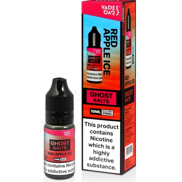 Vapes Bars Ghost Nic salts Red Apple Ice 