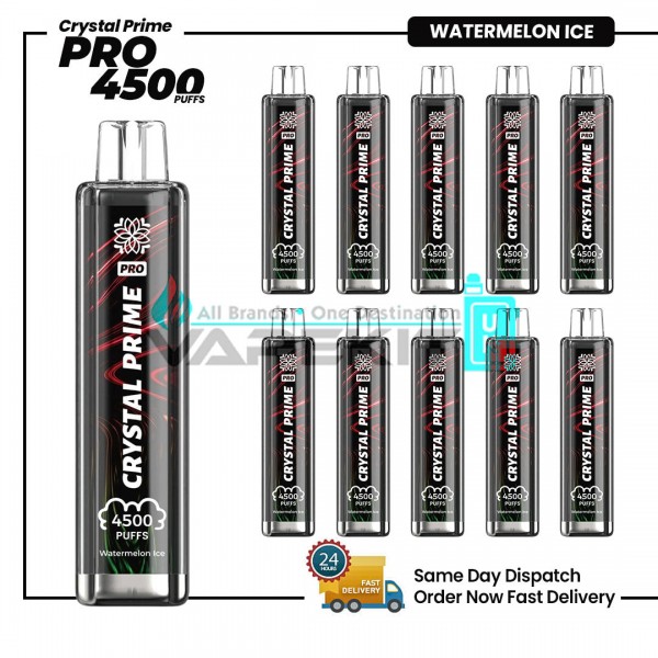 Watermelon Ice Crystal Prime Pro 4500 Vape Pod Device