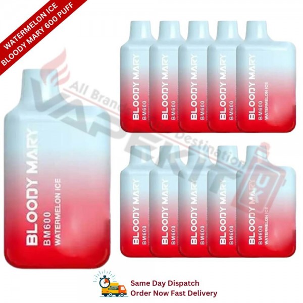 Watermelon Ice Bloody Mary 600 Puff Box of 10