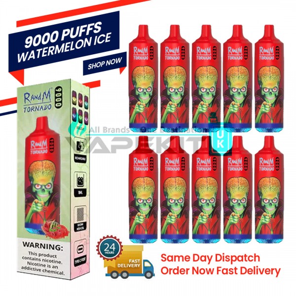 Watermelon Ice Randm Tornado 9000 Puff Bar