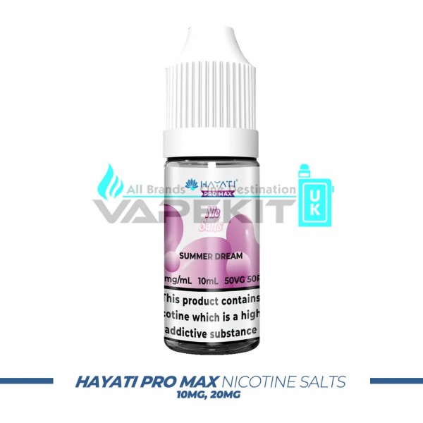 Hayati Pro Max Nic Salts Box of 10 Just for