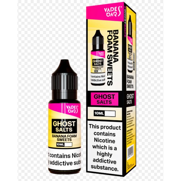 Vapes Bars Ghost Nic salts Banana Foam 