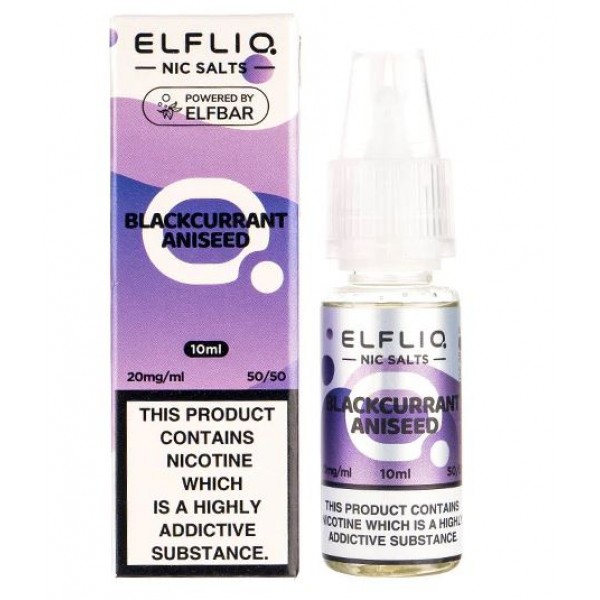 ELFLIQ Nic Salts ELF BAR Blackcurrant Aniseed