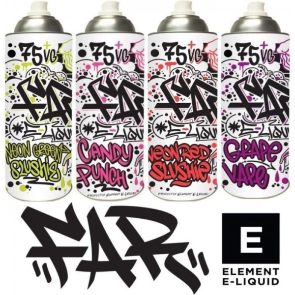 FAR E-Liquid by Element 100ml 0mg Shake Vape Series, Vape Juice 0 Mg 3 Mg 6 Mg
