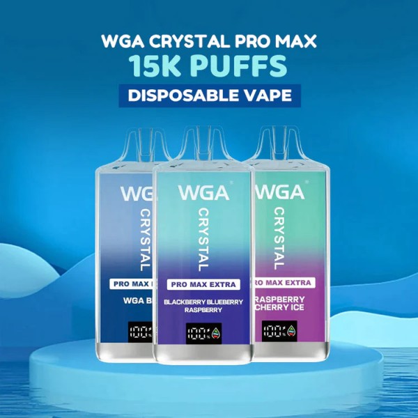WGA Crystal Pro Max Extra Screen Display 15000 Puffs