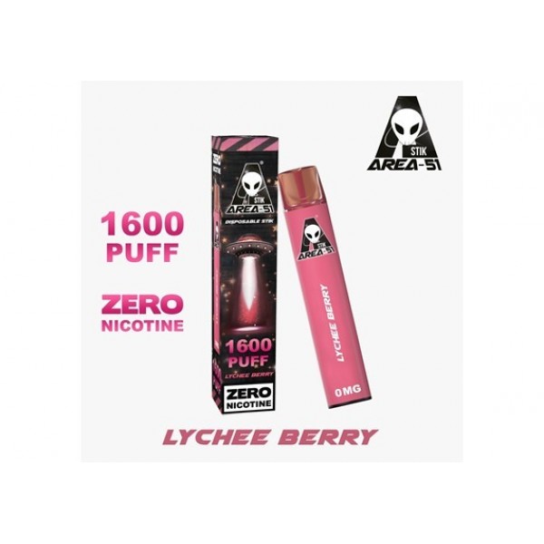 AREA 51 LYCHEE BERRY PREFILLED POD DEVICE 0MG 1600 PUFF