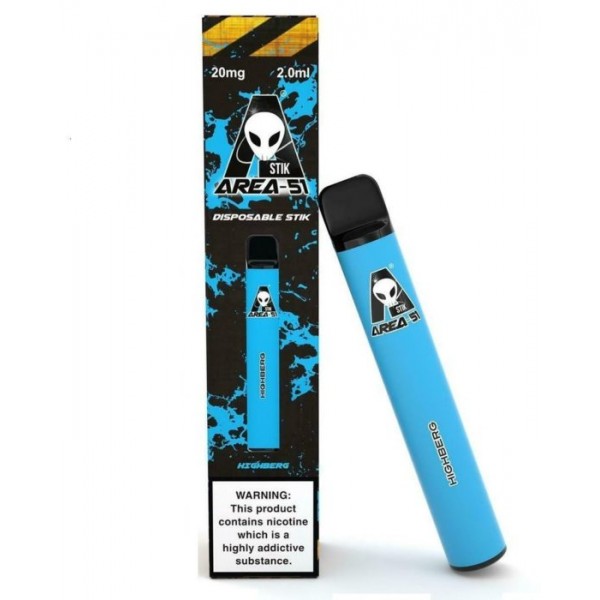 AREA 51 HIGHBERG PREFILLED POD DEVICE 600 PUFFS 20MG