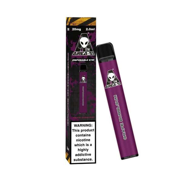 AREA 51 GRAPE BUBBLEGUM PREFILLED POD DEVICE 600 PUFFS 20MG