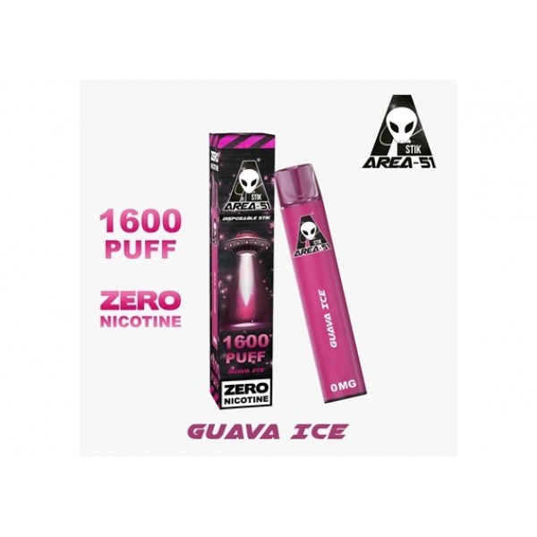 AREA 51 GUAVA ICE PREFILLED POD DEVICE 0MG 1600 PUFF
