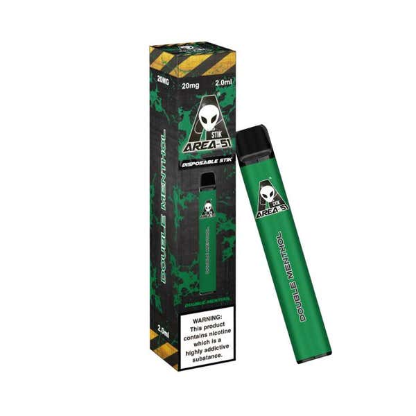 AREA 51 DOUBLE MENTHOL  PREFILLED POD DEVICE 600 PUFFS 20MG