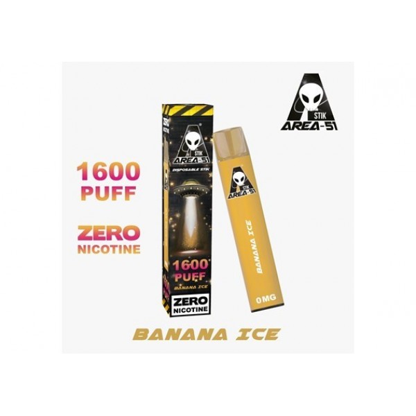 AREA 51 BANANA ICE PREFILLED POD DEVICE 0MG 1600 PUFF