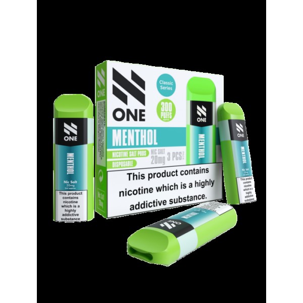 N ONE Prefilled Nicotine Salts 20mg Pod N1 Nic Salt Pod Vaping Device Pack of 3